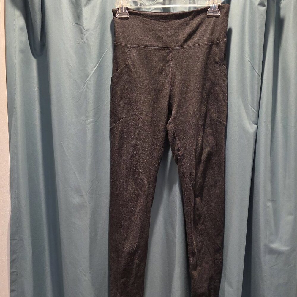 Marika high waisted gray leggings medium m 27" ankle